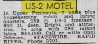 US-2 Motel - Sep 1957 Ad (newer photo)
